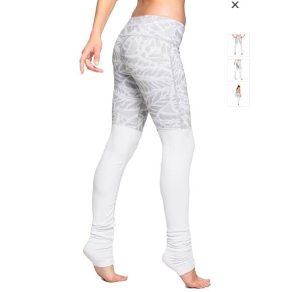 Alo Yoga Goddess Ribbed Leggings Neutral White Large - Picture 1 of 10